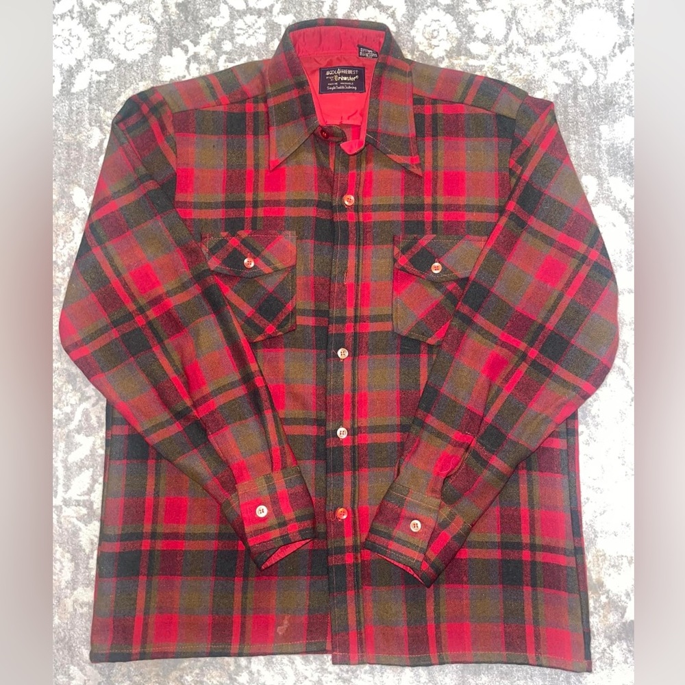 Vintage Brewster Wool Button Down sz Medium
